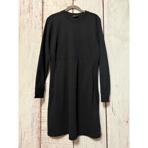 Columbia Firwood Ottoman Dress Stretch Zip Pockets Black Size Large